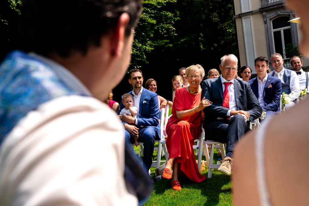 Trouwceremonie op Wolfslaar