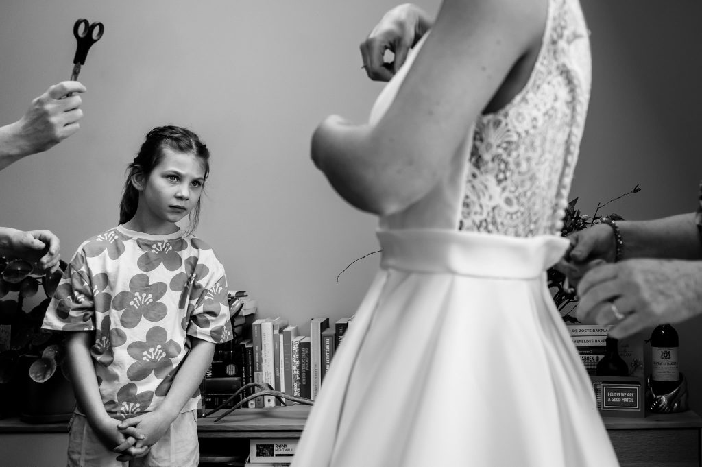 Fotografie klaarmaken bruiloft