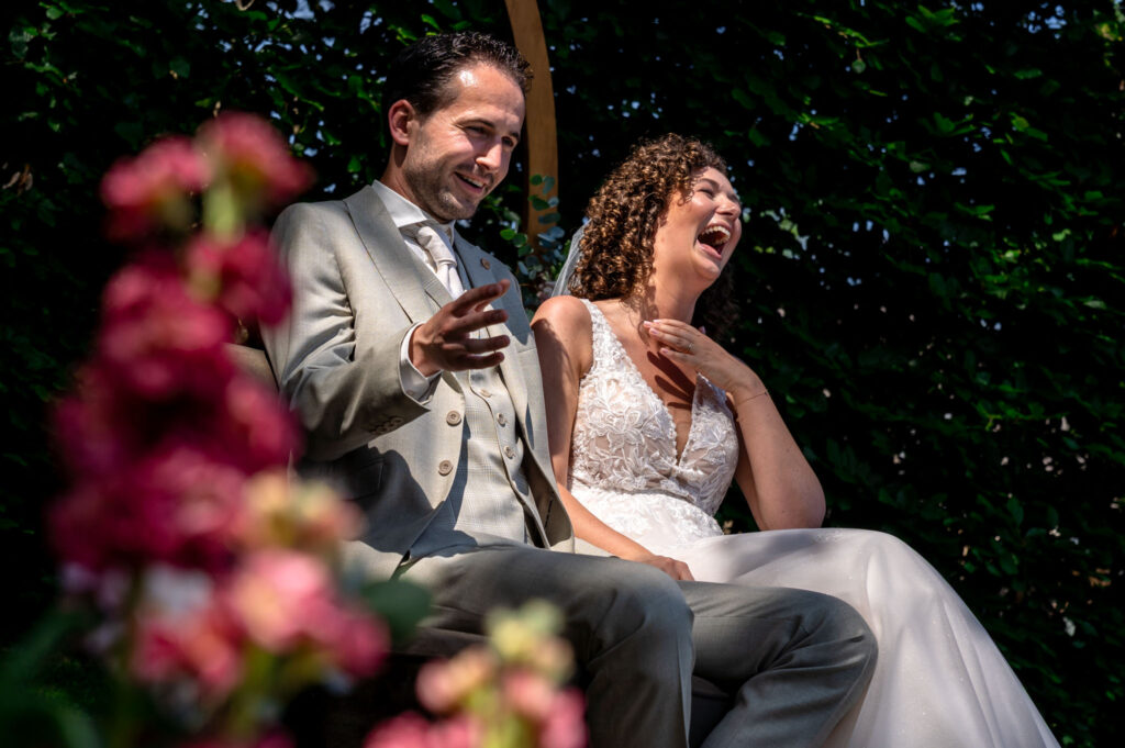 Uitbundige trouwfoto's fotograaf
